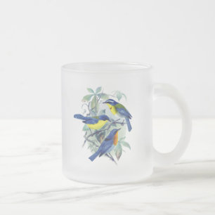 Vintage Schwangvögel Bekleidung und Geschenke Mattglastasse