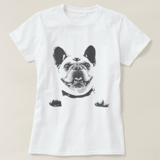 Vintage Schwarz Grau Französische Bulldogge Grafik T-Shirt