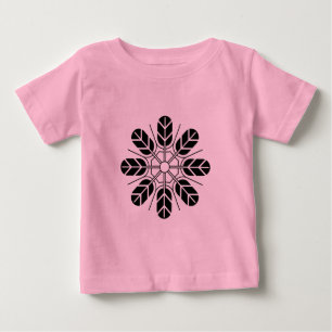 Vintage Schwarz Japan Inoue Mon Orientalische Kuns Baby T-shirt