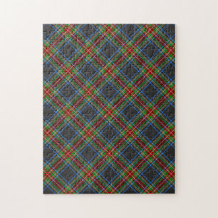 Vintage Schwarz Stewart Clan Highland Tartan Puzzle