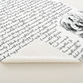 Vintage Schwarz-Weiß-Alice im Wunderland Sherpadecke (3/4)