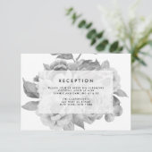 Vintage Schwarz/Weiß-Empfang-Karte Begleitkarte (Stehend Vorderseite)