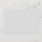 Vintage Schwarz/Weiß-Empfang-Karte Begleitkarte (Rückseite)