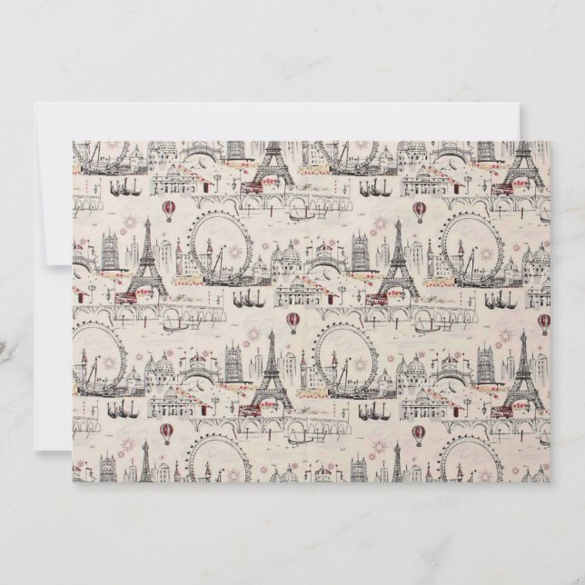 Vintage Schwarz/Weiß-Europa-Bilder (Vorderseite)