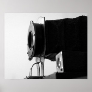 Vintage Schwarz-Weiß-Filmkamera Bellows 16x20 Poster