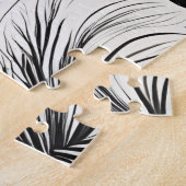 Vintage Schwarz-Weiß-Klassik Puzzle (Seite)