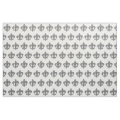 Vintage Schwarz-Weiß-Lacy-Lilie Stoff (Yard (91,4 cm))