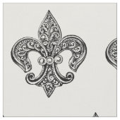 Vintage Schwarz-Weiß-Lacy-Lilie Stoff (Nahaufnahme)