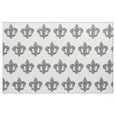 Vintage Schwarz-Weiß-Lacy-Lilie Stoff (Fat Quarter (45,7 x 55,9 cm))