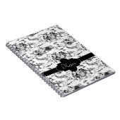 Vintage Schwarz-Weiß-Landtoilette Notizblock (Rechte Seite)