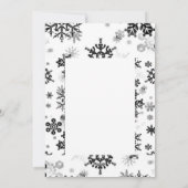 Vintage Schwarz-Weiß-Lesbarkeit Weihnachtsgrün Feiertagskarte (Rückseite)