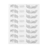 Vintage Schwarz-Weiß-Rückgabe (Bogen)