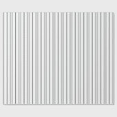 Vintage Schwarz-Weiß-Streifen Geschenkpapier (Flach)