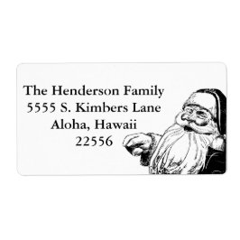 Vintage Schwarz-Weiß-Weihnachtsadressen