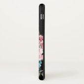 Vintage schwarze Blumenfall-Blumen Case-Mate iPhone Hülle (Hinten/Links)