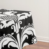 Vintage schwarze Damasken Tischdecke (Beispiel)