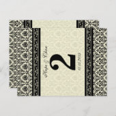 Vintage schwarze Damaskus-Grenzen Postkarte (Vorne/Hinten)