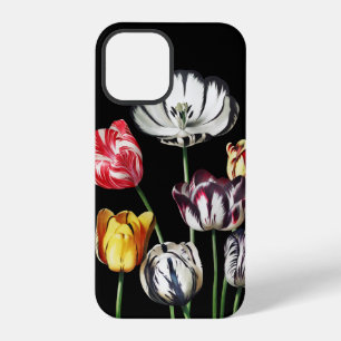 Vintage Schwarze Düstere Florale Farbige iPhone 12 Pro Hülle