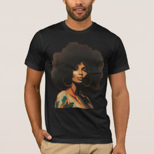 Vintage Schwarze Frau T-Shirt