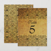 Vintage schwarze Goldklee Postkarte (Vorne/Hinten)