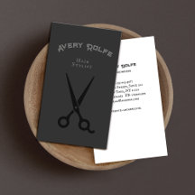 Vintage Schwarze Haare Stylist oder Barberschere