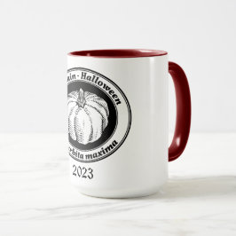 Vintage Schwarze Halloween Pumpkin Art Tasse