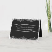 Vintage Schwarze Karte (Rückseite)