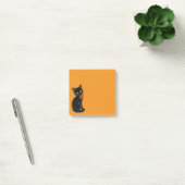 Vintage Schwarze Katze Halloween Post-it Klebezettel (Büro)