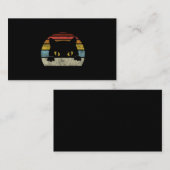 Vintage schwarze Katze Lover, Retrostil Schwarze K Visitenkarte (Vorne/Hinten)