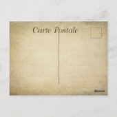 Vintage schwarze Katze, Postkarte (Rückseite)