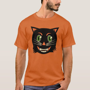 Vintage Schwarze Katze T-Shirt