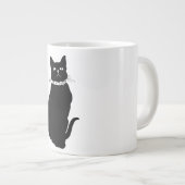 Vintage Schwarze Katze Tasse (Vorderseite Rechts)
