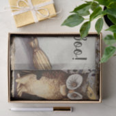 Vintage Schwarze Katze und Eule Halloween Seidenpapier (Geschenk)