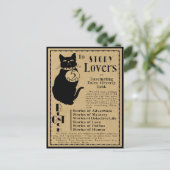 Vintage "SCHWARZE KATZE"-WERBUNG FÜR GESCHICHTSLOV Postkarte (Stehend Vorderseite)