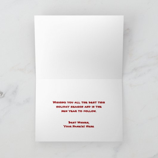 Vintage Schwarze Katze zu Weihnachten (Innenseite)