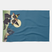 Vintage schwarze Katzen Halloweens Küchentuch (Horizontal)