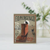 Vintage schwarze Katzen in der Mondlichtwerbung Postkarte (Stehend Vorderseite)