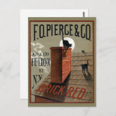 Vintage schwarze Katzen in der Mondlichtwerbung Postkarte (Vorne/Hinten)