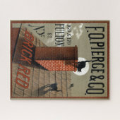 Vintage schwarze Katzen in der Mondlichtwerbung Puzzle (Horizontal)