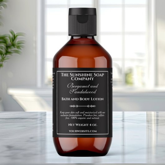 Vintage schwarze Kosmetikmarke