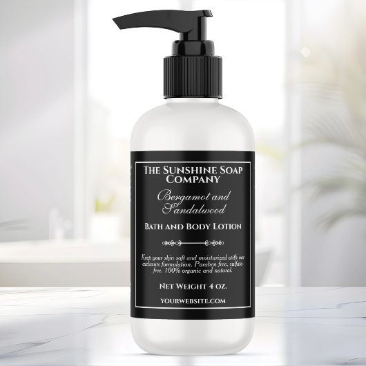 Vintage schwarze Kosmetikmarke