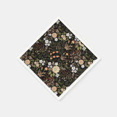 Vintage Schwarze Länder Serviette (Ecke)