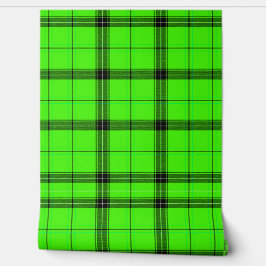 Vintage schwarze Linien auf grün texturiert Tapete