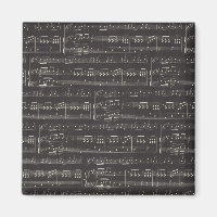 Vintage Schwarze Musiknote Muster Musiker