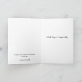 Vintage schwarze Rose durch artD Entwurf Karte (Innenseite)