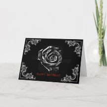 Vintage Schwarze Rose nach ArtD-Design