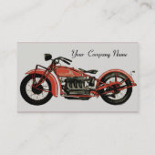 VINTAGE schwarze, rote, graue MOTORRÄDER Visitenkarte (Rückseite)