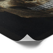 Vintage Schwarze Schrift Poster (Ecke)