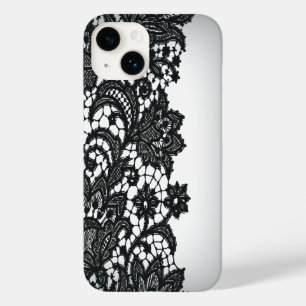 Vintage schwarze Spitze weiße Pariser Mode iPhone5 Case-Mate iPhone 14 Hülle