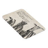 Vintage Schwarze Trauerweide Save The Date Magnet (Rechte Seite)